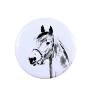 Morgan Pferd - Sammlerring mit einem Pferdeporträt, handgefertigtes Produkt, Marke Art-Dog