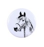 Cheval Morgan ornement de chemise, broche pour sac, cadeau idéal avec la possibilité d'ajouter votre propre graphisme de la marque Art-Dog