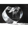 Cheval du désert de Namibie - une photo de cheval dans un cristal, un cœur en cristal, un cadre exceptionnel avec une photo de la marque Art-Dog
