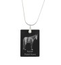 Cheval du désert de Namibie - Crystal pendant with horse, silver necklace with photo, personalised pendant by Art-Dog brand