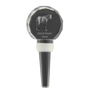Namib-Wüstenpferd - Kristallflaschenverschluss mit Pferd, einzigartiger Weinverschluss mit Foto, personalisiertes Geschenk für Sommelier der Marke Art-Dog