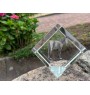 Namib Desert Horse - crystal cube with a horse picture, horse picture in crystal, cubic paperweight from Art-Dog brand