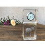 Namib Desert Horse - crystal clock with a photo, photo of a horse in crystal, personalized desk clock by Art-Dog brand