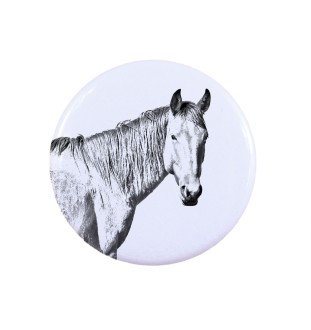 Cheval du désert de Namibie - Bague de collection avec l'image d'un cheval, produit fait à la main, marque Art-Dog