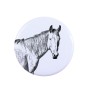 Cheval du désert de Namibie - Bague de collection avec l'image d'un cheval, produit fait à la main, marque Art-Dog