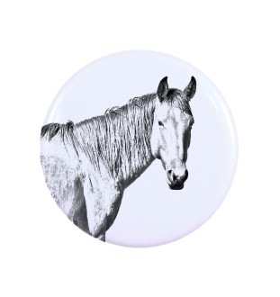 Namib-Wüstenpferd - Magnet mit Pferd, ein einzigartiges Abdruck des Pferdes der Marke Art-Dog