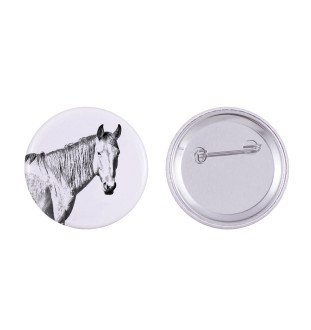 Cheval du désert de Namibie - aimant avec cheval, empreinte exceptionnelle de cheval de la marque Art-Dog