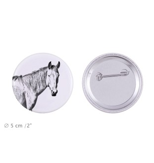 Cheval du désert de Namibie - aimant avec cheval, empreinte exceptionnelle de cheval de la marque Art-Dog