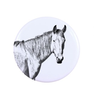 Cheval du désert de Namibie - aimant avec cheval, empreinte exceptionnelle de cheval de la marque Art-Dog