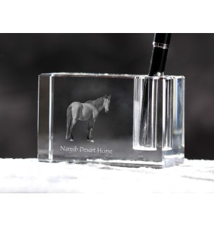 Koń pustynny Namib penholder kryształowy z koniem Art-Dog