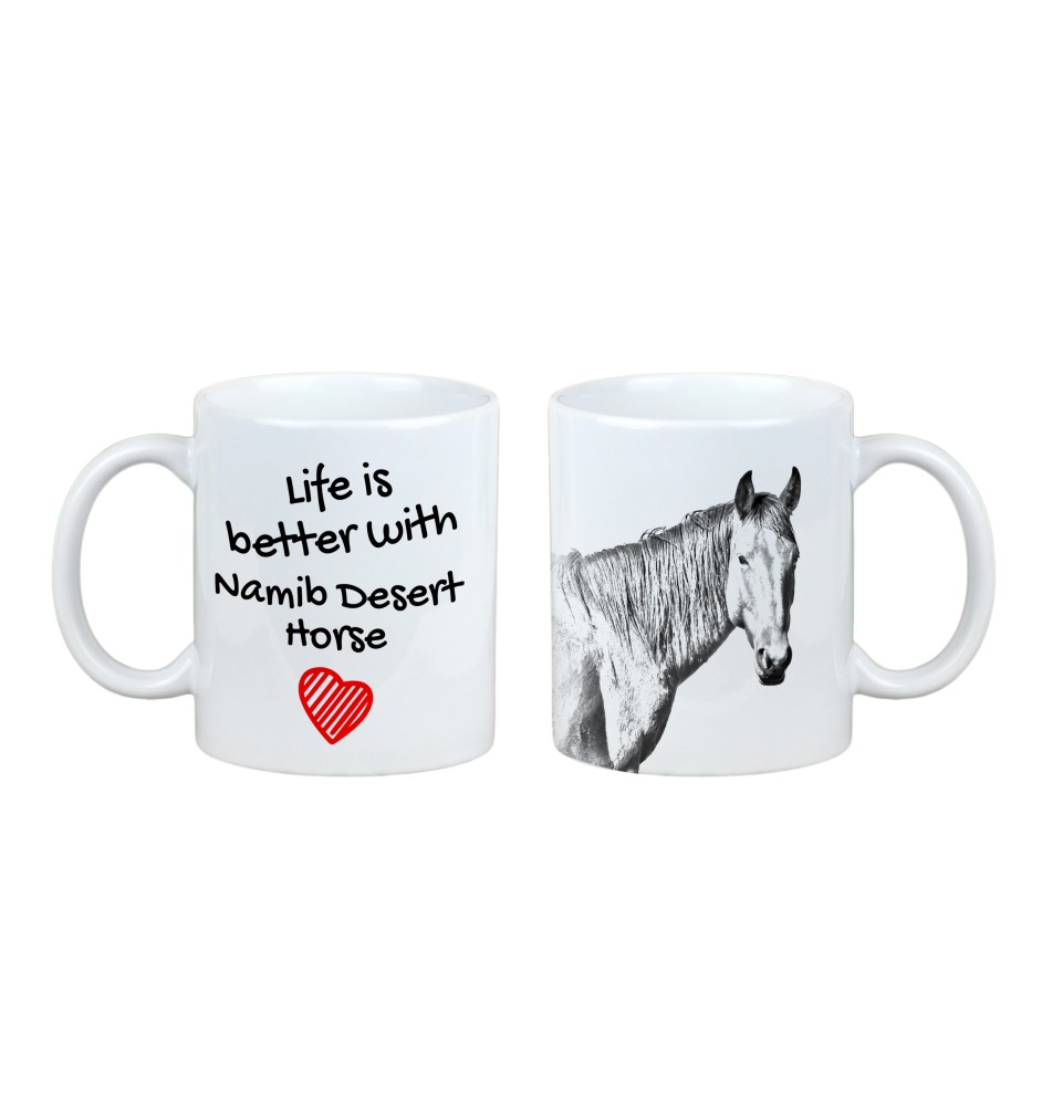 Namib Desert Horse - mug with a horse, mug with a photo, personalized gift from the Art-Dog brand