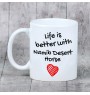 Koń pustynny Namib kubek z koniem life is better Art-Dog