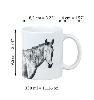 Cheval du désert de Namibie - tasse avec un cheval, une tasse charmante avec une illustration, un cadeau avec votre photo de la marque Art-Dog