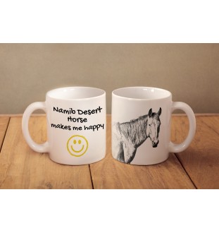 Namib-Wüstenpferd - Becher mit Pferd, fröhlicher Becher für Hundefreunde, personalisiertes Geschenk der Marke Art-Dog