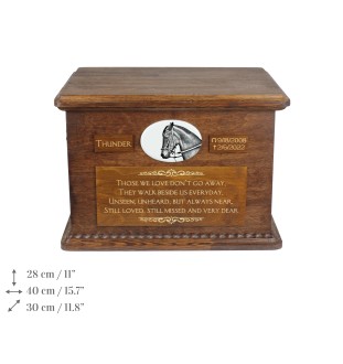 Paso Fino - urne pour les cendres d'un cheval, urne personnalisée avec une photo, grande boîte pour les cendres de cheval de la marque Art-Dog