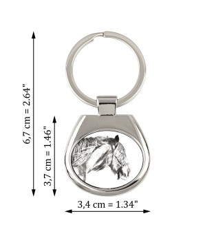 Shire-Pferd - Schlüsselanhänger mit Pferd, Anhänger mit Aufdruck, personalisierter Anhänger der Marke Art-Dog