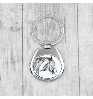 Cheval Shire - porte-clés avec un cheval, porte-clés imprimé, breloque personnalisée de la marque Art-Dog
