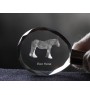 Shire-Pferd - pendant with a picture of a horse, crystal key ring in a gift box, unique gift by Art-Dog brand
