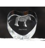 Cheval Shire - une photo de cheval dans un cristal, un cœur en cristal, un cadre exceptionnel avec une photo de la marque Art-Dog