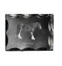 Shire-Pferd - crystal with a picture of a horse, glass statuette with a picture, unique frame with a picture from Art-Dog brand