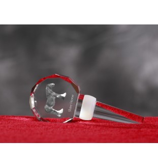 Cheval Shire - Bouchon de bouteille en cristal avec cheval, bouchon de vin unique avec photo, cadeau personnalisé pour sommelier par la marque Art-Dog