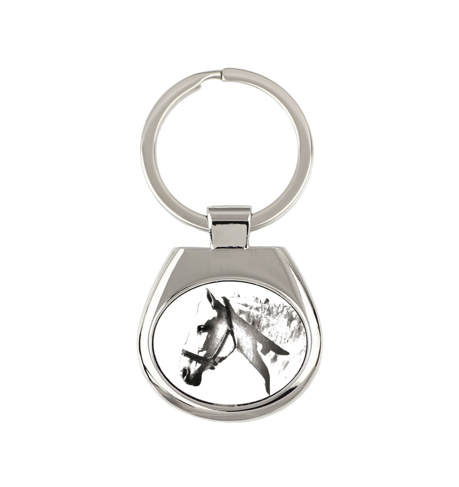 Normand espagnol - porte-clés avec un cheval, porte-clés imprimé, breloque personnalisée de la marque Art-Dog