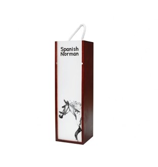 Koń hiszpańsko-normański pudełko na wino z koniem Art-Dog