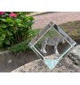 Cheval Shire - un cube de cristal avec une photo de cheval, une photo de cheval dans le cristal, un presse-papiers cubique de la marque Art-Dog
