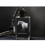 Normand espagnol - Pendentif en cristal avec photo de cheval, pendentif lumineux, cadeau unique de la marque Art-Dog