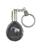 Spanischer Normanne - pendant with a picture of a horse, crystal key ring in a gift box, unique gift by Art-Dog brand