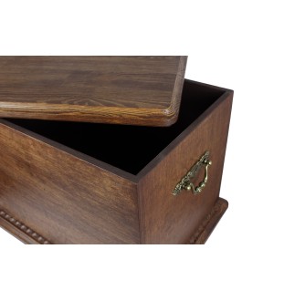 Vollblut Urn für Pferdeasche, personalisierte Urne mit Foto, große Box für Pferdeasche von der Marke Art-Dog