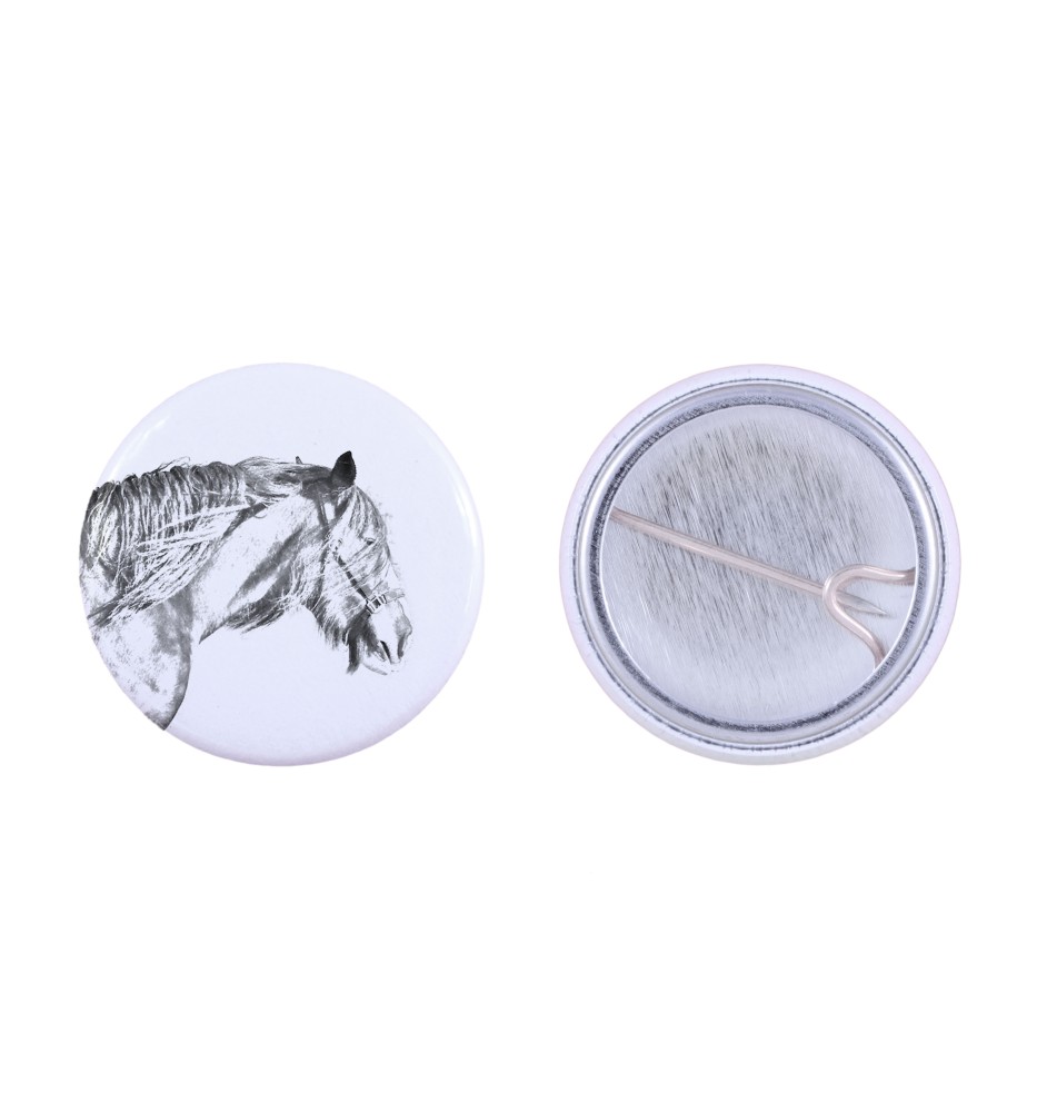 Shire-Pferd - Hemdverzierung, Taschenanstecker, das perfekte Geschenk mit der Möglichkeit, Ihr eigenes Markenlogo hinzuzufügen.