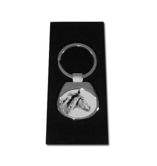 Thoroughbred - keychain with a horse, keychain with a print, personalized pendant from the Art-Dog brand
