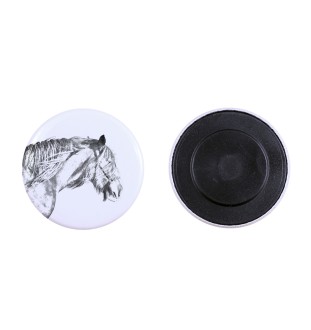 Cheval Shire - aimant avec cheval, empreinte exceptionnelle de cheval de la marque Art-Dog