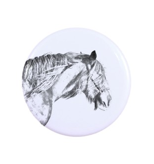Cheval Shire - aimant avec cheval, empreinte exceptionnelle de cheval de la marque Art-Dog