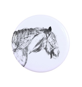 Shire Horse - magnet with a horse, a unique imprint of the Art-Dog horse brand