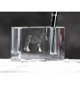 Cheval Shire - Porte-stylos, organiseur en cristal avec image d'un cheval, décoration de bureau unique par la marque Art-Dog