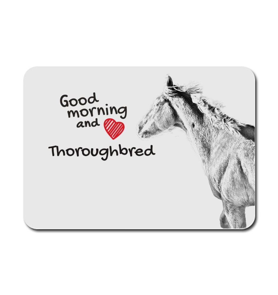 Thoroughbred - mouse pad with print, personalized pad with a horse, unique gadget for an office worker from the Art-Dog brand
