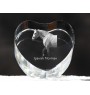 Normand espagnol - une photo de cheval dans un cristal, un cœur en cristal, un cadre exceptionnel avec une photo de la marque Art-Dog