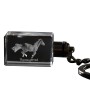 Thoroughbred - Crystal pendant with photo of a horse, illuminated pendant, unique gift by Art-Dog brand