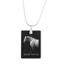 Normand espagnol - Crystal pendant with horse, silver necklace with photo, personalised pendant by Art-Dog brand