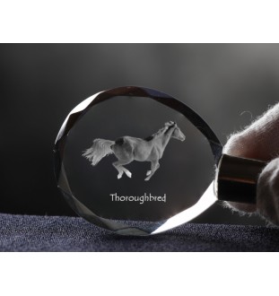 Pur-sang - pendant with a picture of a horse, crystal key ring in a gift box, unique gift by Art-Dog brand