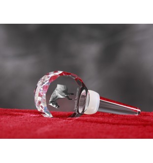 Normand espagnol - Bouchon de bouteille en cristal avec cheval, bouchon de vin unique avec photo, cadeau personnalisé pour sommelier par la marque Art-Dog