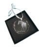 Spanish Norman - crystal bauble with a photo, horse photo in crystal, personalized Christmas tree ornament by Art-Dog brand