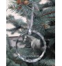 Normand espagnol - boule de Noël en cristal avec une photo, photo de cheval dans le cristal, décoration personnalisée pour sapin de Noël de la marque Art-Dog
