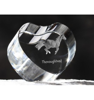 Thoroughbred - a photo of a horse in crystal, a crystal heart, a unique frame with a photo from the Art-Dog brand