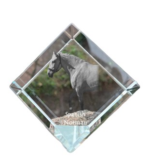 Koń hiszpańsko-normański kostka kryształowa z koniem Art-Dog