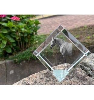 Koń hiszpańsko-normański kostka kryształowa z koniem Art-Dog