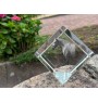 Normand espagnol - un cube de cristal avec une photo de cheval, une photo de cheval dans le cristal, un presse-papiers cubique de la marque Art-Dog