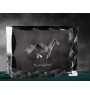 Vollblut - crystal with a picture of a horse, glass statuette with a picture, unique frame with a picture from Art-Dog brand